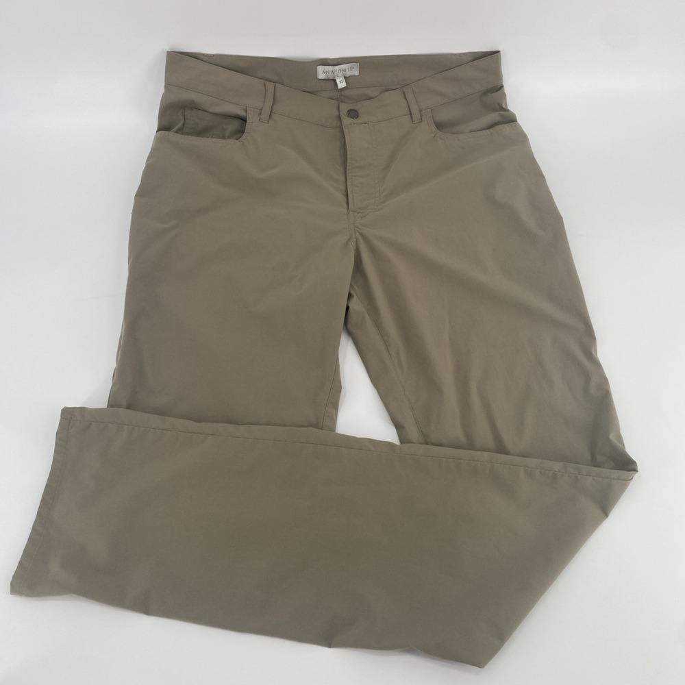 ANATOMIE Men's 32 Alessio Five Pocket Men's Jean Style Pant  Slim Fit Leg Khaki